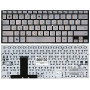 Клавиатура для ноутбука Asus UX31E, U38D, UX32, UX32VD (0KNB0-3625RU00) серебристая