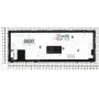 Клавиатура для ноутбука HP EliteBook Folio 9470m (SG-57400-XUA) с серебристой рамкой, черная