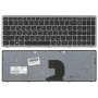 Клавиатура для ноутбука Lenovo IdeaPad Z500, P500 (PK130SY1F00) с серой рамкой, черная