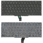 Клавиатура для ноутбука Apple A1370, A1465 2011+ с подсветкой, большой ENTER, черная