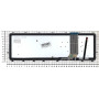 Клавиатура для ноутбука HP ENVY 15-j000, 15-j004er,17-j100er (711505-251) с серебристой рамкой и подсветкой, черная