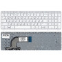 Клавиатура для ноутбука HP Pavilion 15-e (PK1314D1A100) с рамкой, белая