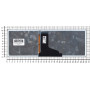 Клавиатура для ноутбука Toshiba M40T, M40T-A, M45-A, M45T-A (PK1310R1A28) с серой рамкой и подсветкой, черная