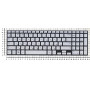 Клавиатура для ноутбука Samsung NP770Z5E, NP880Z5E (BA75-04634C) с подсветкой без рамки, серебристая