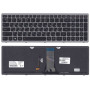 Клавиатура для ноутбука Lenovo G505s, Z510, S510, G505S (PK130T32A00) с подсветкой, c серебристой рамкой, черная