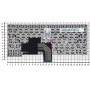 Клавиатура для ноутбука Lenovo V490, V490U, V490UA (25210244) с серебристой рамкой, черная