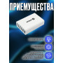 Блок питания  5V 9V 12V 3A 60W 6xUSB-A QC 3.0 (YDS-TC060-4-2-0) Quick Charge, для смартфонов, планшетов, ноутбуков, белый
