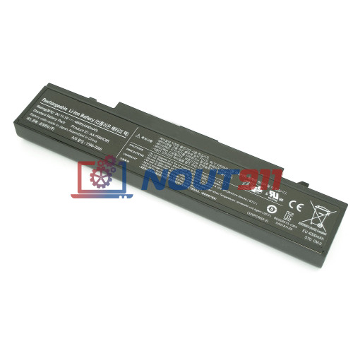 Аккумулятор для ноутбука Samsung R420, R510, R580, RC708, X460 (AA-PB9NS6B) 11.1V 4400mAh 48Wh, черная, ORG