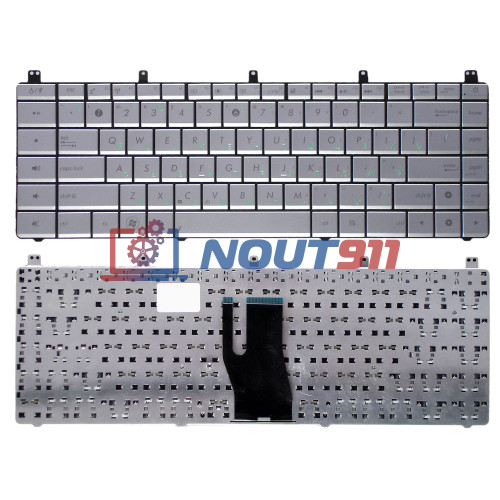 Клавиатура для ноутбука Asus N45, N45S, N45SF, N45V (AENJ4701010) серебристая