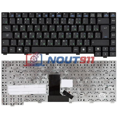 Клавиатура для ноутбука ASUS A6R A6 A6M A6m A6T A6T A3G A3N A3000 A6000 Z91 Z92 (MP-04116D0-5286) черная