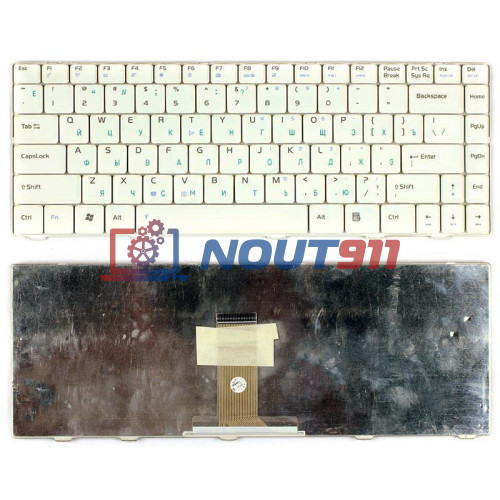 Клавиатура для ноутбука Asus F80, F80S, F80CR, F80Q, F80L (V020462IS1) белая