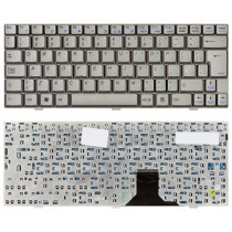 Клавиатура для ноутбука Asus U1, U1F, U1E, U2E (V021562CS1) серебристая