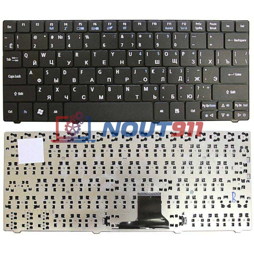 Клавиатура для ноутбука Acer Aspire 1830T, 1825, 1810T Acer Aspire One 721, 722 (AEZA3700010) черная