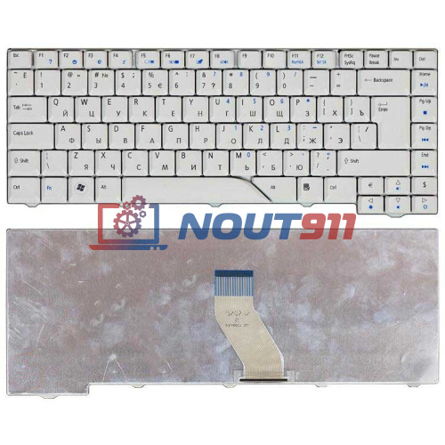 Клавиатура для ноутбука Acer Aspire 4520, 4720, 5520, 5720, 5920H (AEZD1R00010) белая