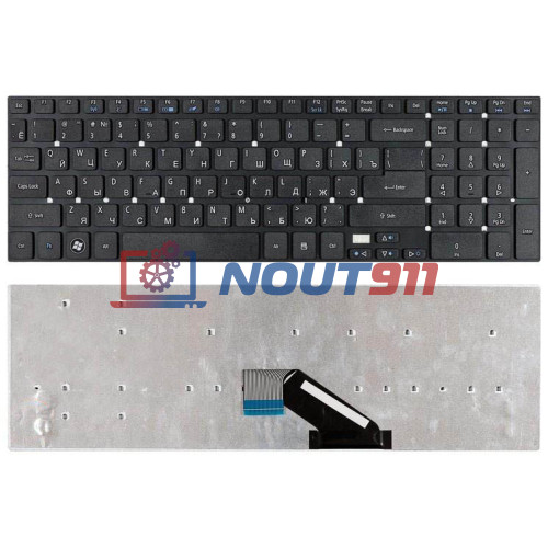 Клавиатура для ноутбука Acer Aspire 5755, 5755G, 5830, 5830G, 5830T, 5830TG, E5-571 (PK130HQ1A00) черная