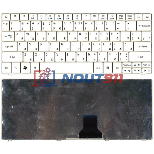 Клавиатура для ноутбука Acer Aspire One 751 1410, 1810T, 1425, 1425P (NSK-AQ10R) Ferrari one белая