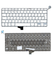 Клавиатура для ноутбука Apple A1342 13,3" большой Enter, белая 