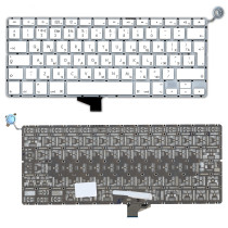 Клавиатура для ноутбука Apple A1342 13,3" большой Enter, белая 