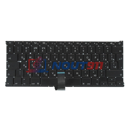 Клавиатура для ноутбука Apple A1369 2011+, с подсветкой, большой ENTER, черная