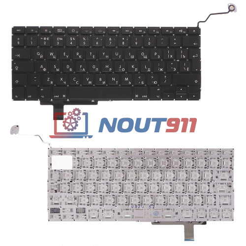 Клавиатура для ноутбука Macbook A1297 черная, большой Enter