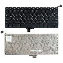 Клавиатура для ноутбука Apple Mackbook A1278 13.3" M990, MB991, MB466 плоский Enter, черная