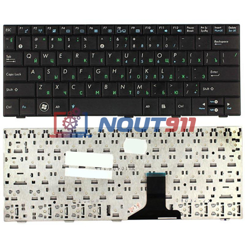 Клавиатура для ноутбука Asus EEE PC 1005HA, 1008HA, 1001HA, 1001px (04GOA192KRU10-3) (Limited Edition) черная