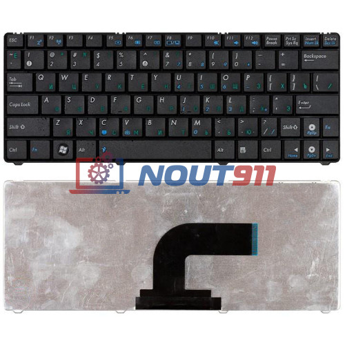 Клавиатура для ноутбука Asus EEE PC 1101, 1101HA, N10, N10E, N10J (V090262BK1) черная