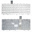 Клавиатура для ноутбука Asus Eee PC 1015, X101, 1016P, 1025CE (V103646GS1) белая