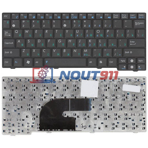 Клавиатура для ноутбука Asus Eee PC MK90, MK90H (V091962BS1) черная