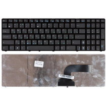 Клавиатура для ноутбука Asus K52, K53, G73, A52, G60 (V111446AS3) черная с черной рамкой