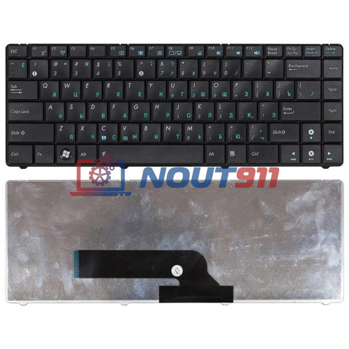Клавиатура для ноутбука Asus K40 K40AB K40AC K40AD K40AF K40C K40ID K40IJ K40IL K40IN K40IP (04GNQW1KUS00-1) черная