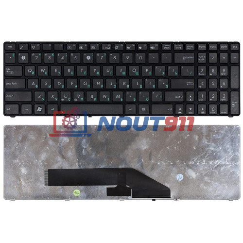 Клавиатура для ноутбука Asus K50, K60, K70, X70I (04GNV91KRU00-1) с рамкой, черная
