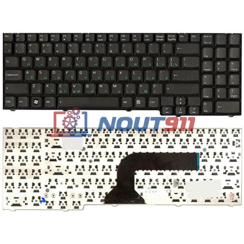 Клавиатура для ноутбука Asus M50, M70, X70, X71, G50 (04GNED1KRU10) черная