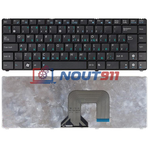 Клавиатура для ноутбука Asus N20, N20A, N20H (NSK-UB00R) черная