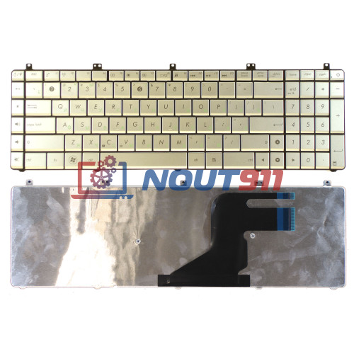 Клавиатура для ноутбука Asus N55, N55S, N75, N75S (AENJ5700010) серебристая