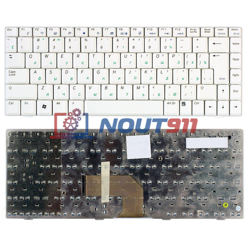 Клавиатура для ноутбука Asus W5, W6, W7, W5000, W7S, Z35L (04GNA11KUS12) белая