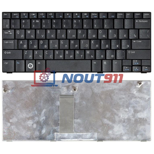Клавиатура для ноутбука Dell Inspiron mini 10v 1010, 1011 (MP-08G43SU-6981) черная