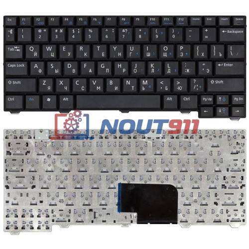 Клавиатура для ноутбука Dell Latitude 2100, 2200, 1200 (V-0114DDAS1) черная