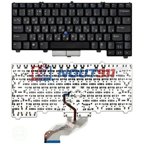 Клавиатура для ноутбука Dell Latitude D410 (NSK-D4101) черная