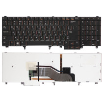 Клавиатура для ноутбука Dell Latitude E5520, E6520, E6530, E6540 (PK130FH1A0) с подсветкой, черная