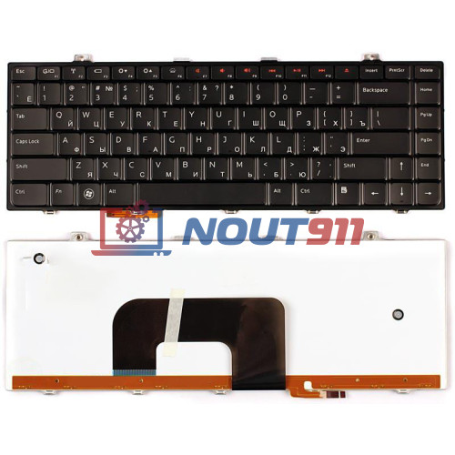 Клавиатура для ноутбука Dell Studio 14, 14z, 1440, 1450, 1457 (NSK-DJ101-1) с подсветкой, черная