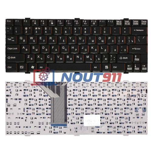 Клавиатура для ноутбука Fujitsu-Siemens LifeBook P5020, P5020D, P5010, P5010D, B3020D (6037B0003301) черная