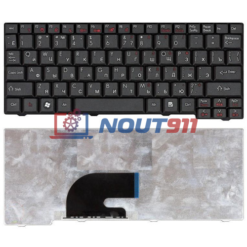 Клавиатура для ноутбука Gateway LT2003C, LT1000, LT1005, LT2044u (PK130851004) черная