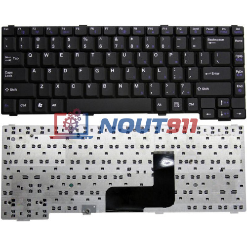 Клавиатура для ноутбука Gateway MX6930, MX6951, MX6919, MX6920, MX6920h, CX2700, M255, NX570 (K030946P1) черная