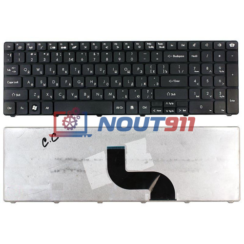 Клавиатура для ноутбука Gateway ID 15.6" Packard Bell TM81, LM83, LM82, TM89, TM94, TM82, TX86/NV50 (KB.I170G.189) черная
