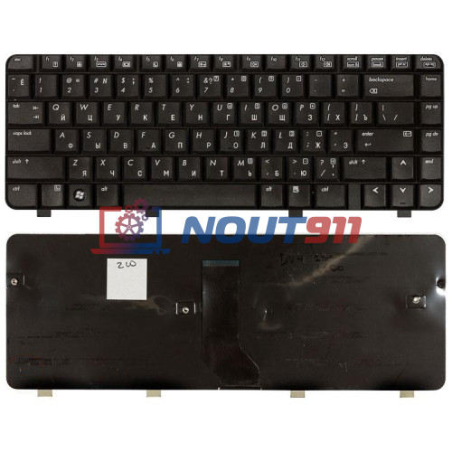 Клавиатура для ноутбука HP Pavilion dv4-1000, dv4-1050er, dv4-1070er (V071802CS1) черная