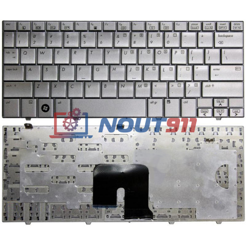 Клавиатура для ноутбука HP Mini 2133, 2140 (468509-251) серебристая