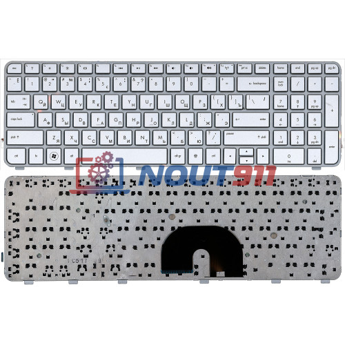 Клавиатура для ноутбука HP Pavilion dv6-6000, dv6-6031er, dv6-6077er series (665938-251) серебристая