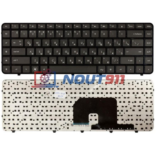 Клавиатура для ноутбука HP Pavilion dv6-3000, dv6-3020er, dv6-3020er, dv6-3172sr (AELX6700210) с черной рамкой, черная