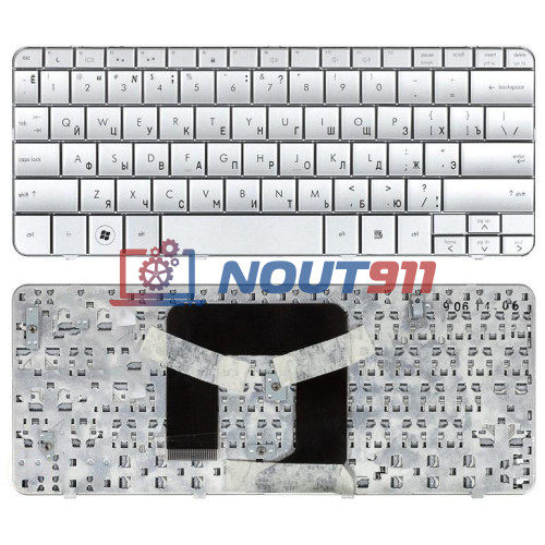 Клавиатура для ноутбука HP mini 311 Pavilion dm1 dm1-1000, dm1-1100, dm1-2000 (AEFP6700010) серебристая